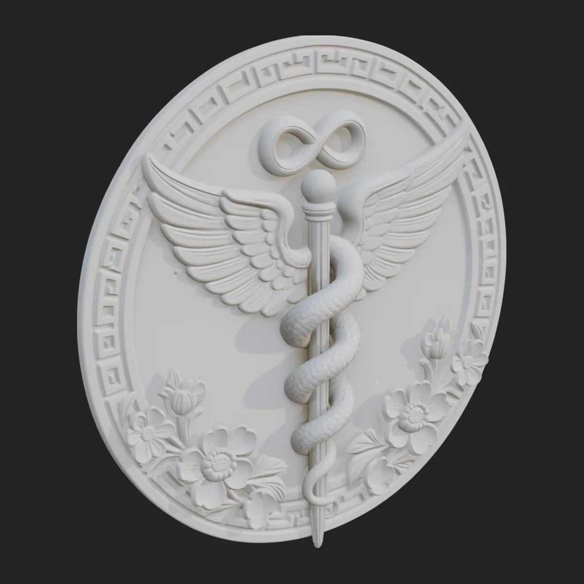 Caduceus Medical Wall Plaque Design 2