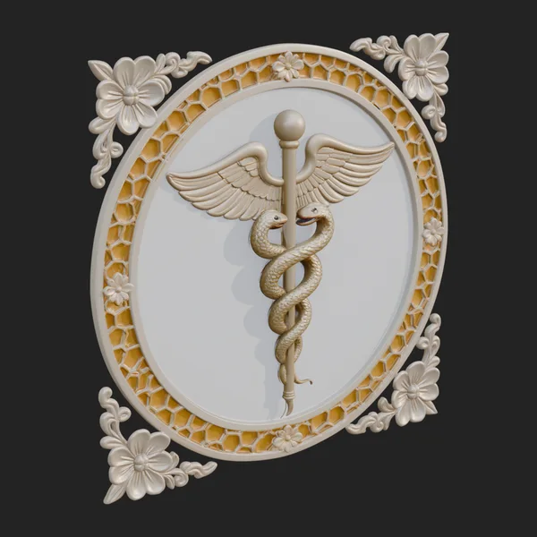 Caduceus Medical Wall Plaque Design 4