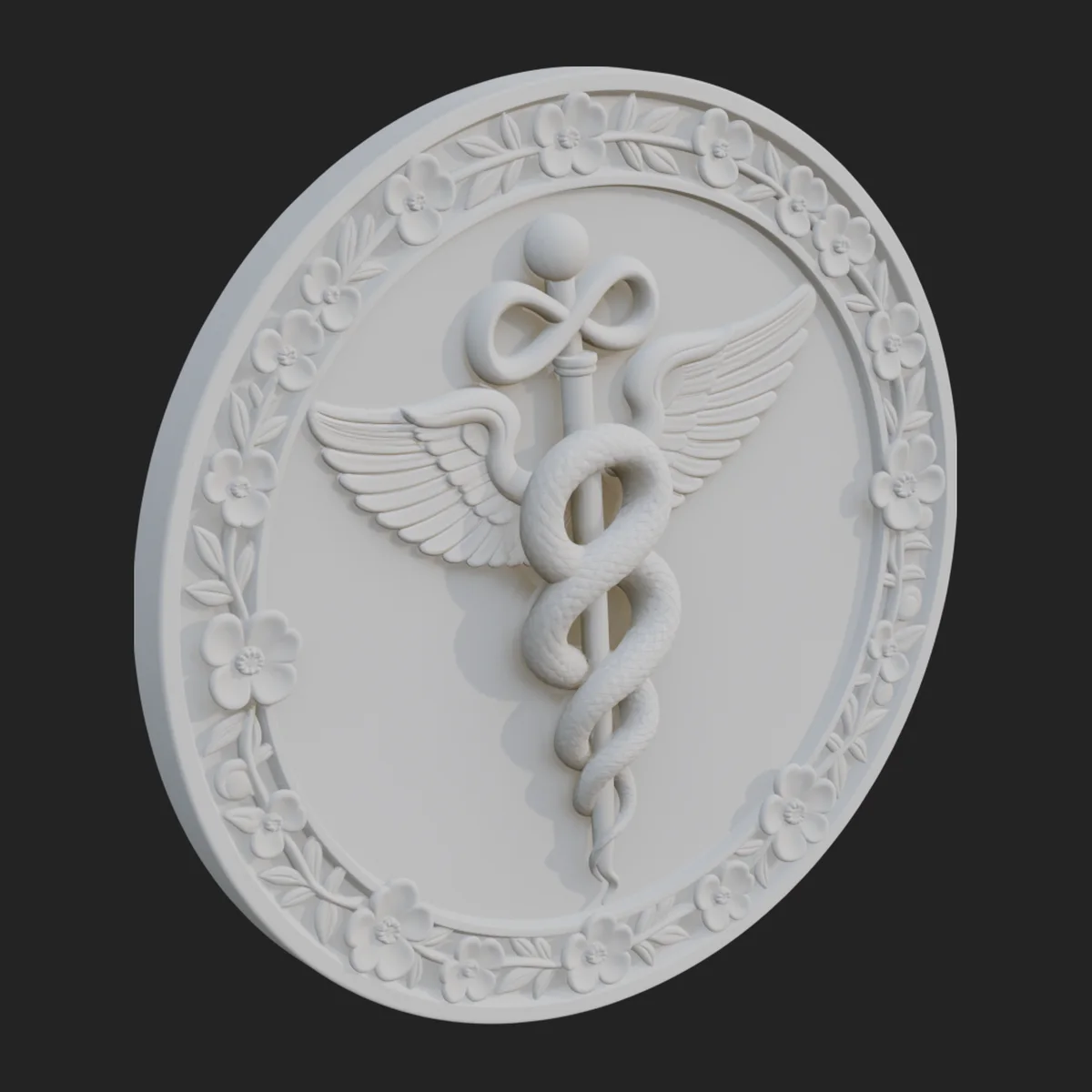 Caduceus Medical Wall Plaque Design 5