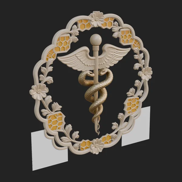 Caduceus Medical Wall Plaque Design 7