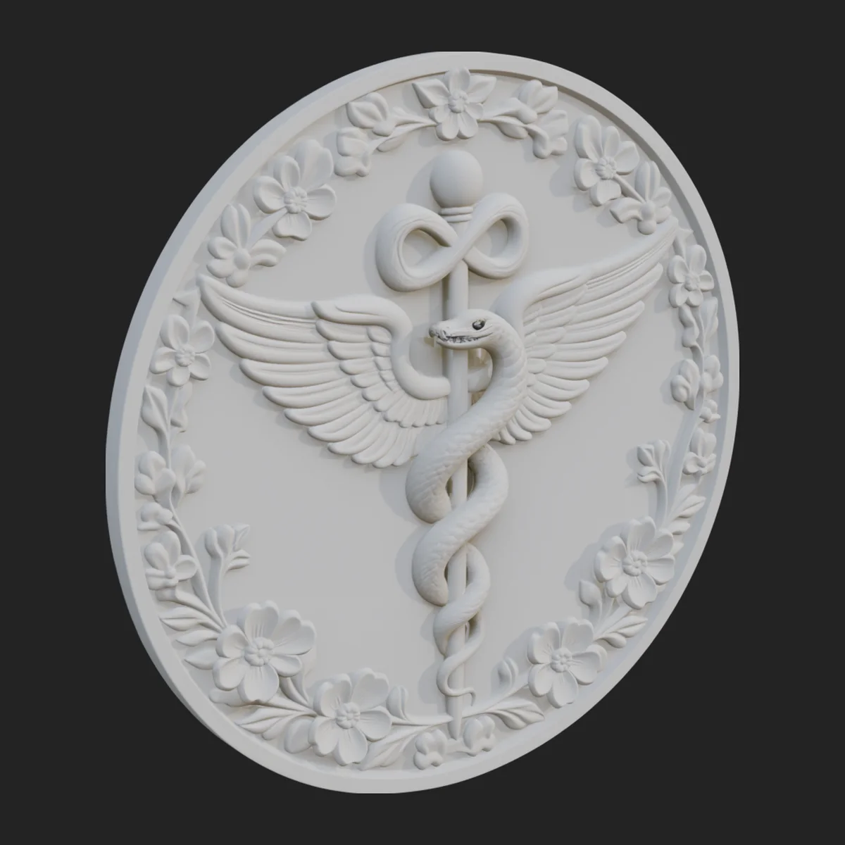 Caduceus Medical Wall Plaque Design 8