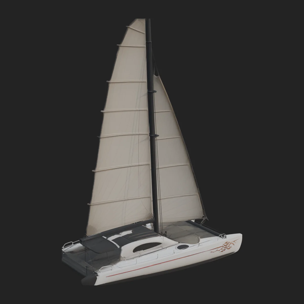 Catamaran Yacht Model Design 10