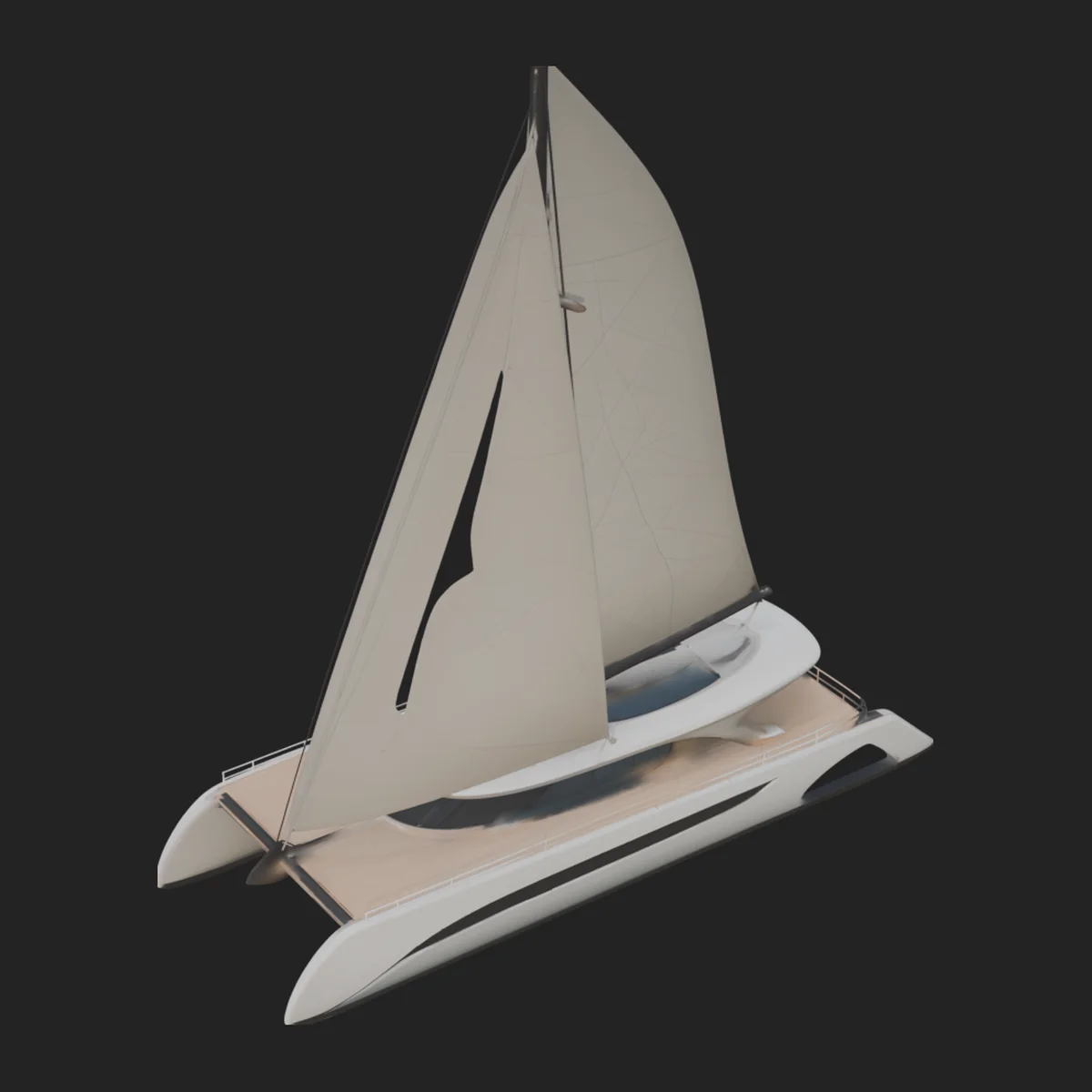 Catamaran Yacht Model Design 11