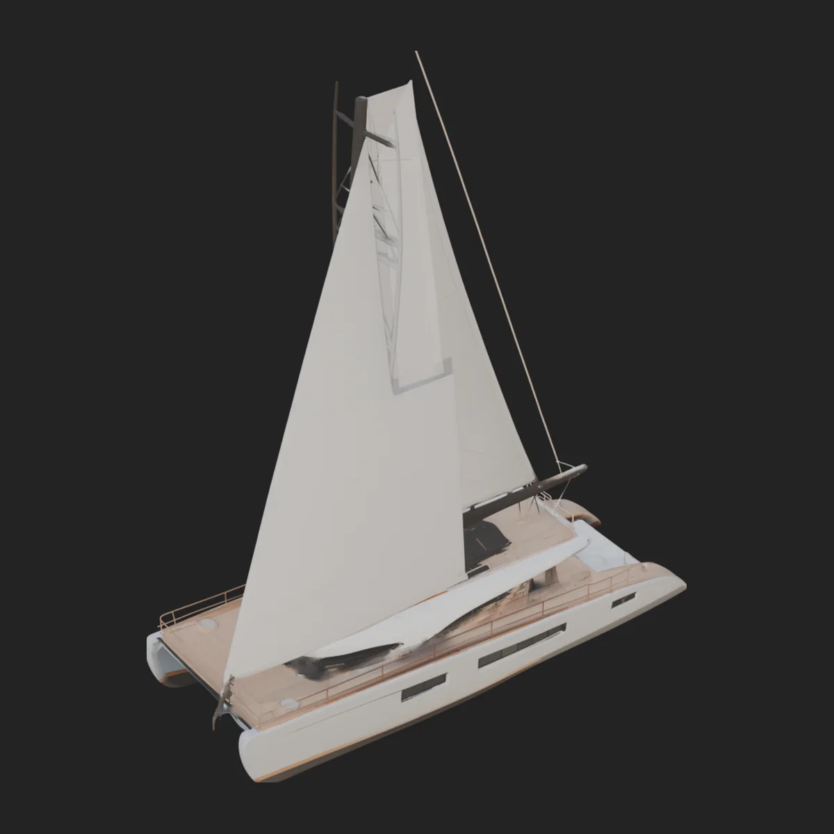 Catamaran Yacht Model Design 12