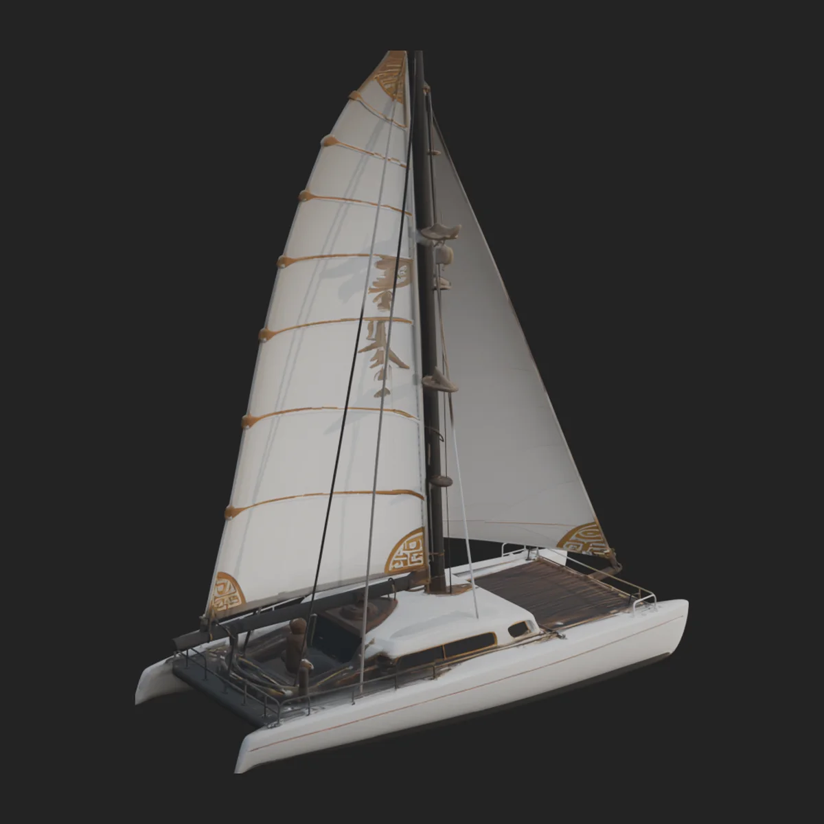 Catamaran Yacht Model Design 14