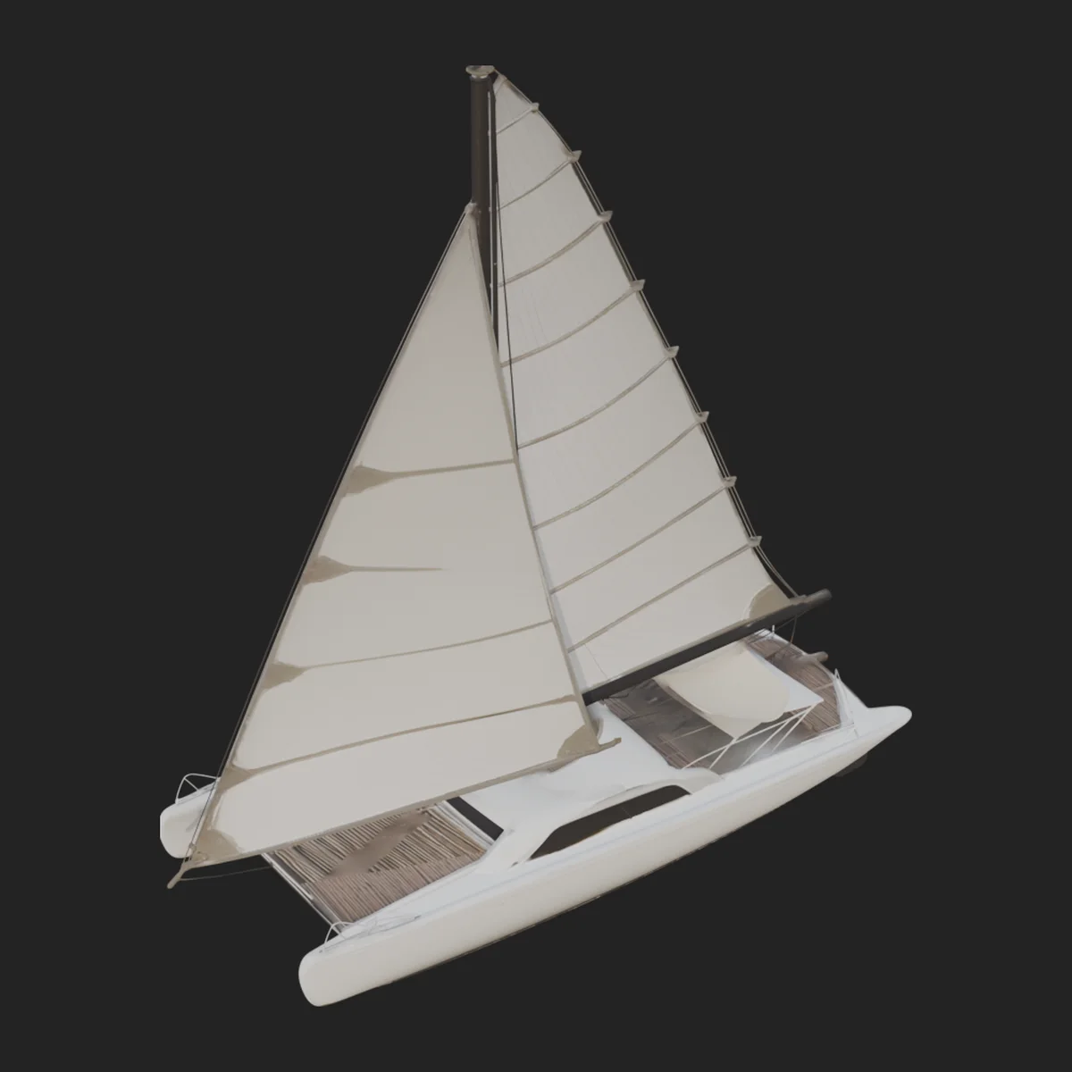 Catamaran Yacht Model Design 17