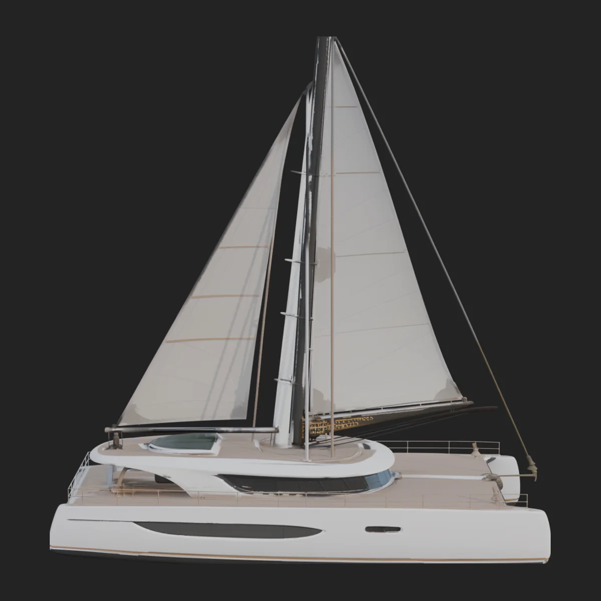 Catamaran Yacht Model Design 19