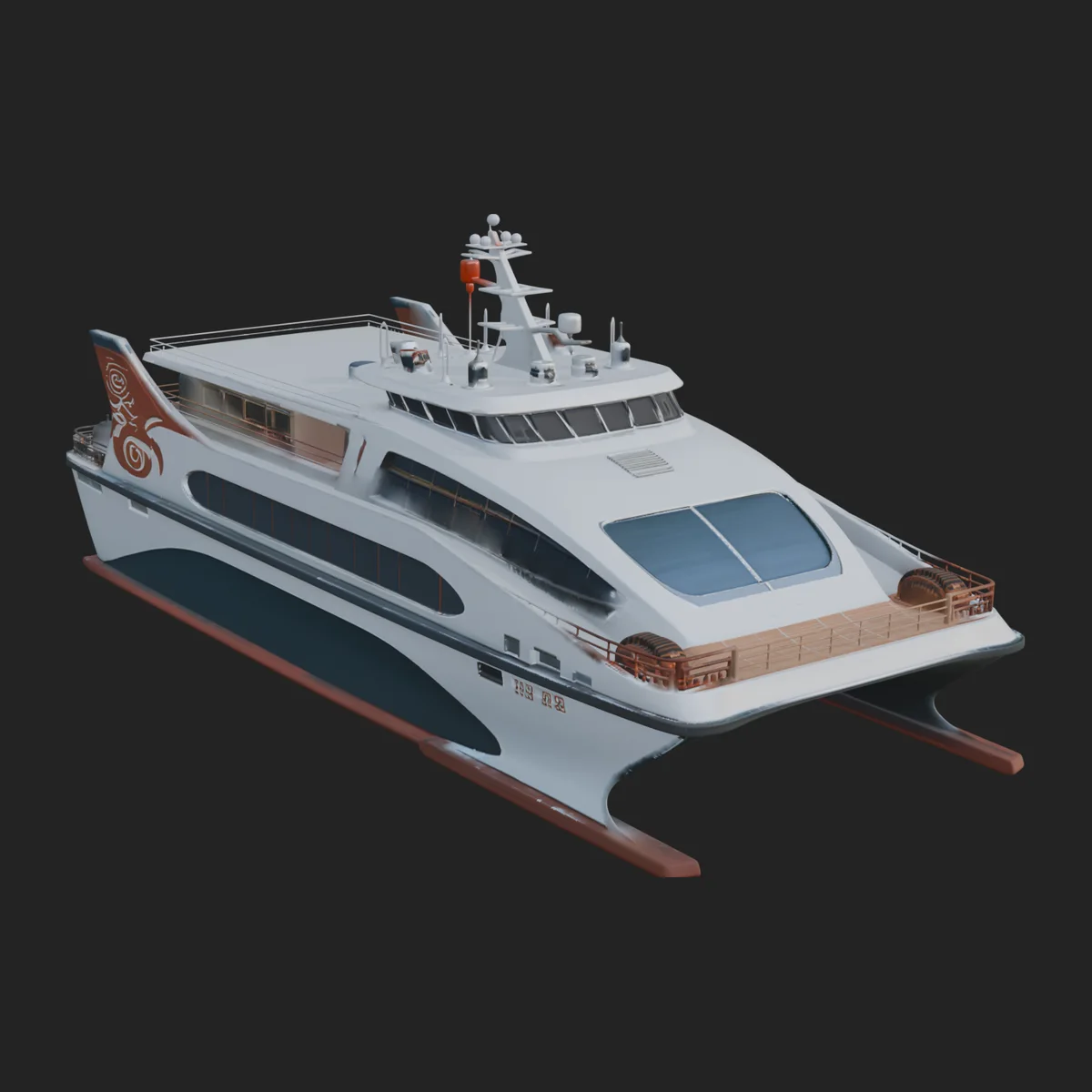 Catamaran Yacht Model Design 2