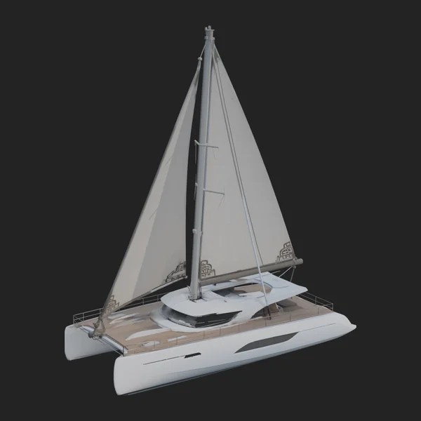 Catamaran Yacht Model Design 5