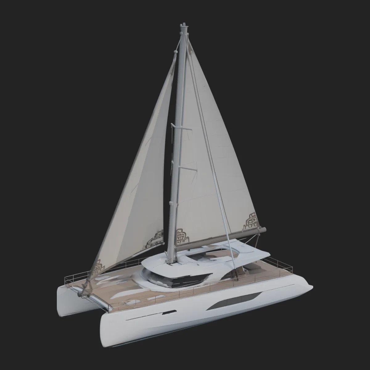 Catamaran Yacht Model Design 5