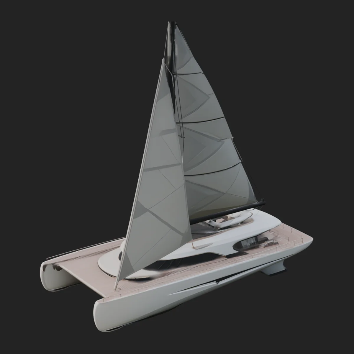 Catamaran Yacht Model Design 6