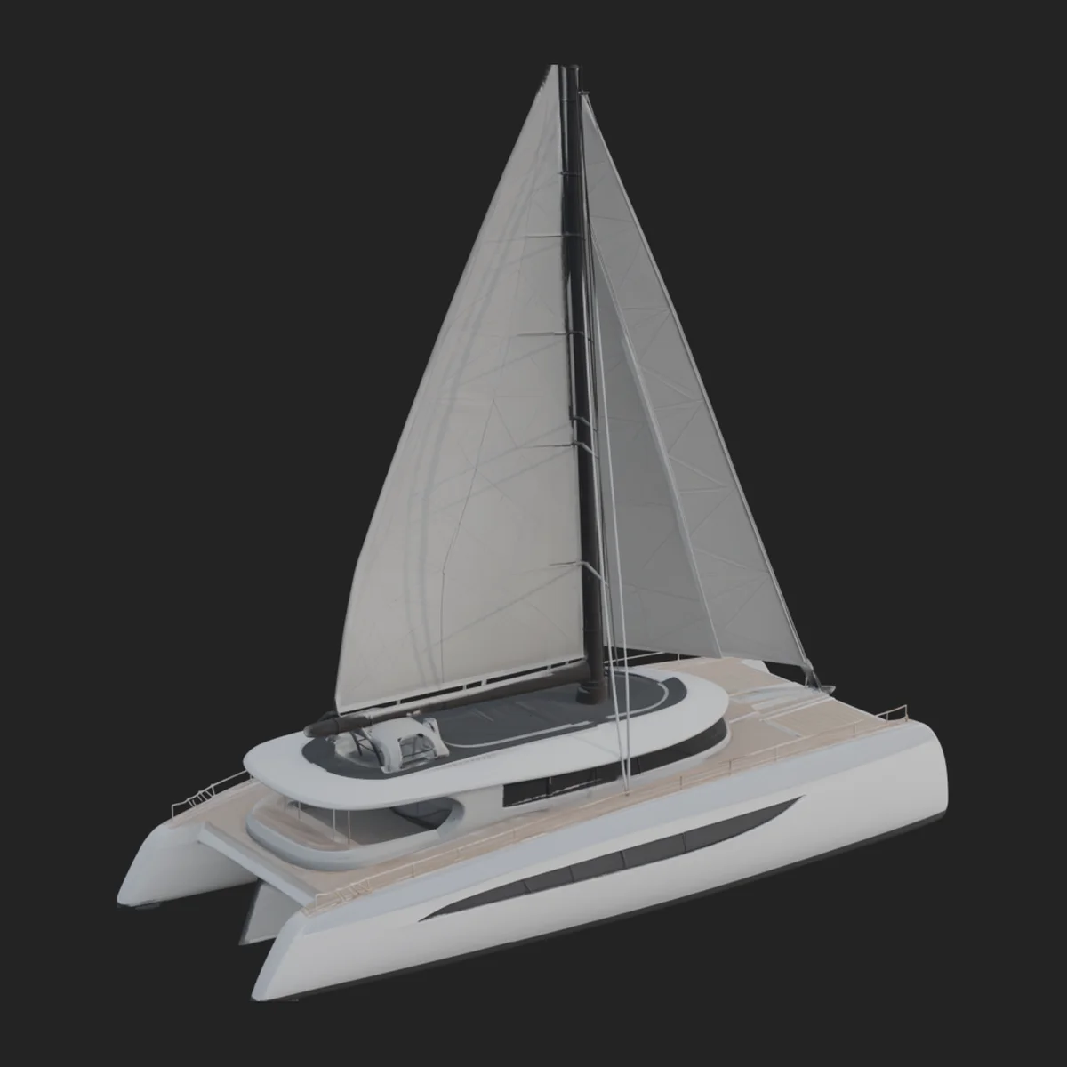 Catamaran Yacht Model Design 8