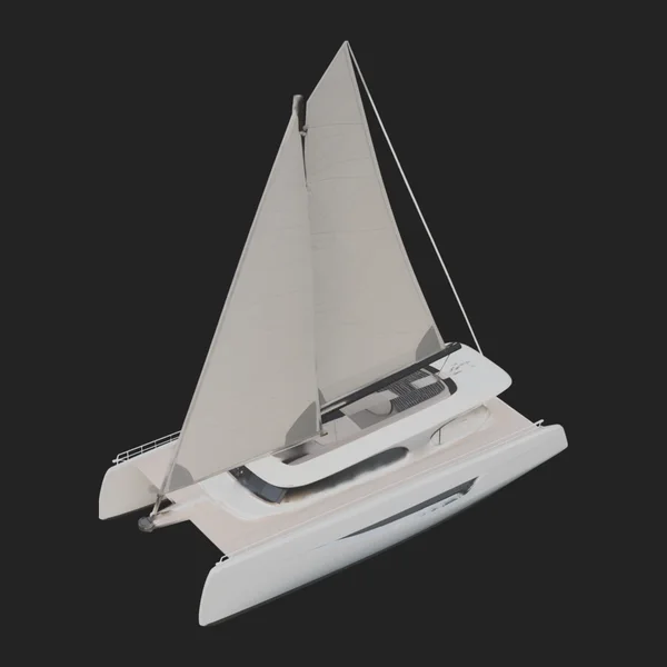 Catamaran Yacht Model Design 9