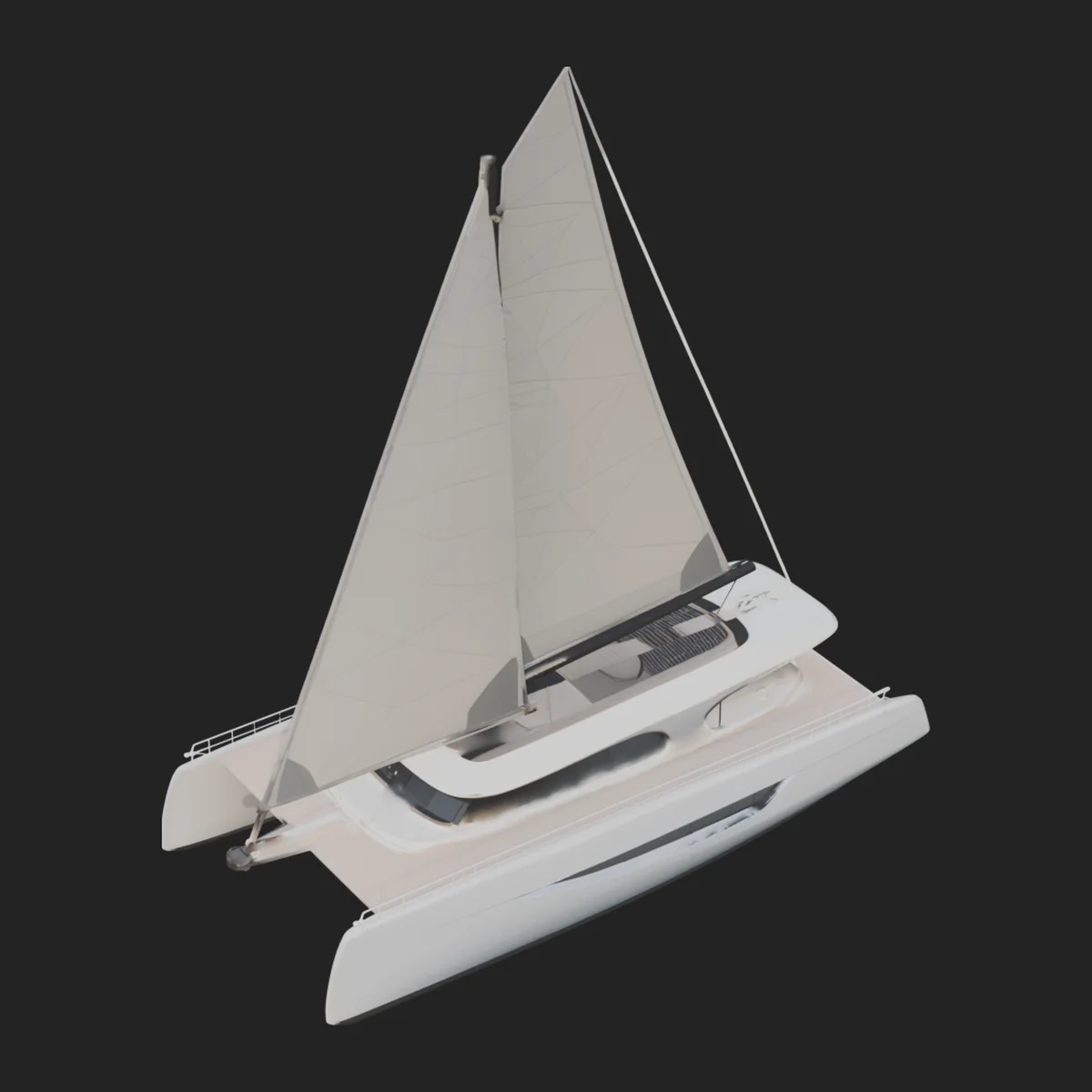 Catamaran Yacht Model Design 9