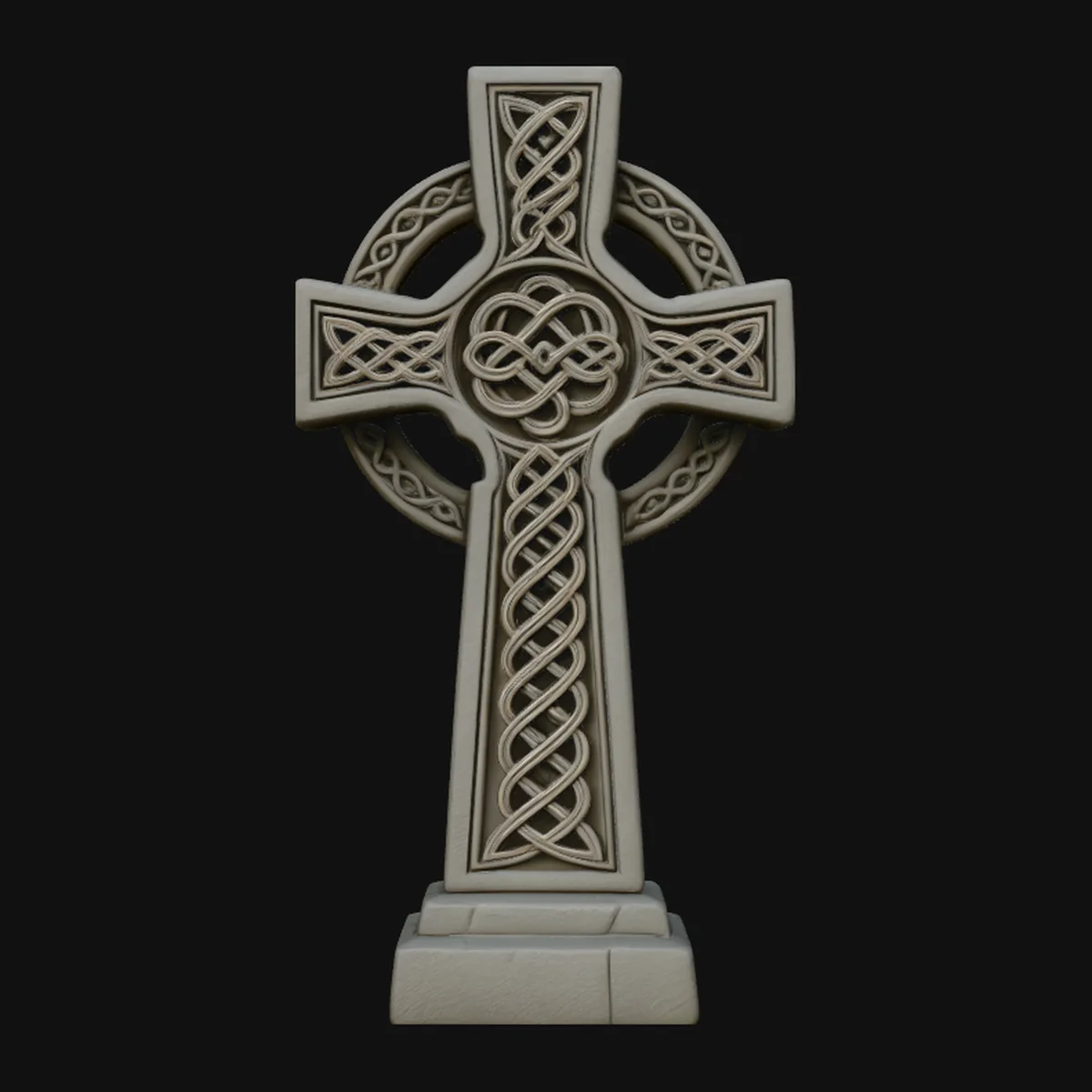 Celtic Cross Statue Design 1