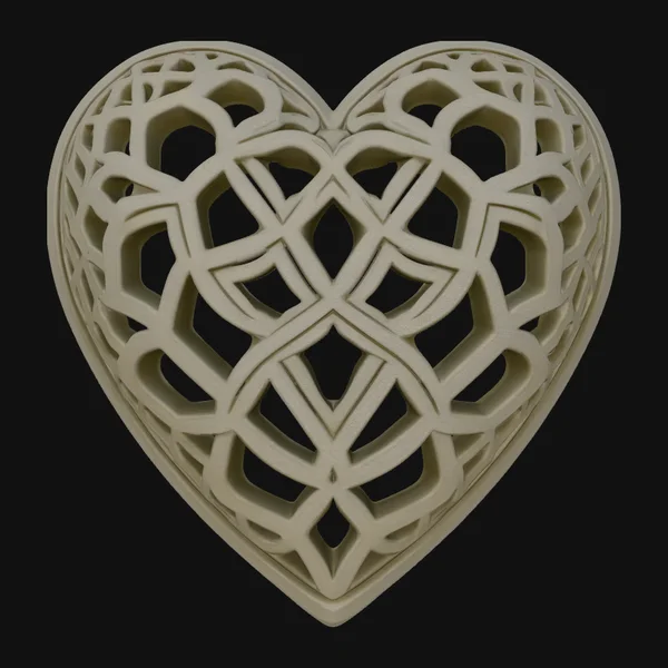 Celtic Knot Heart Pendant Design 1