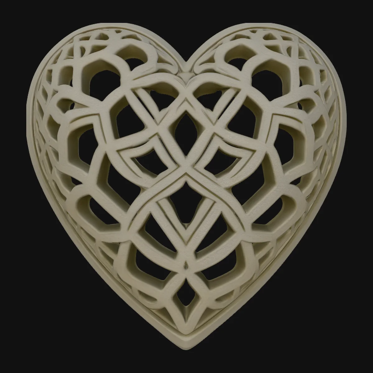 Celtic Knot Heart Pendant Design 1