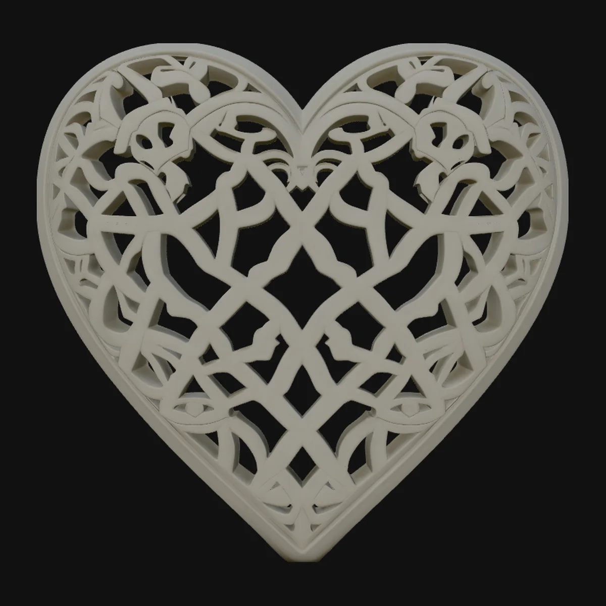 Celtic Knot Heart Pendant Design 2