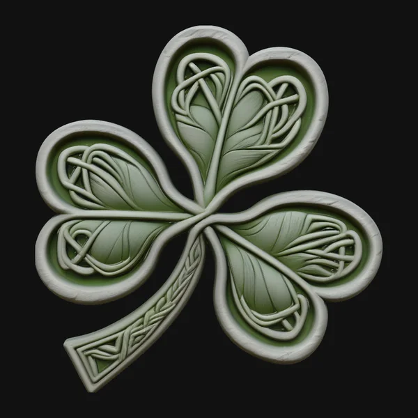 Celtic Knot Shamrock Plaque Design 1