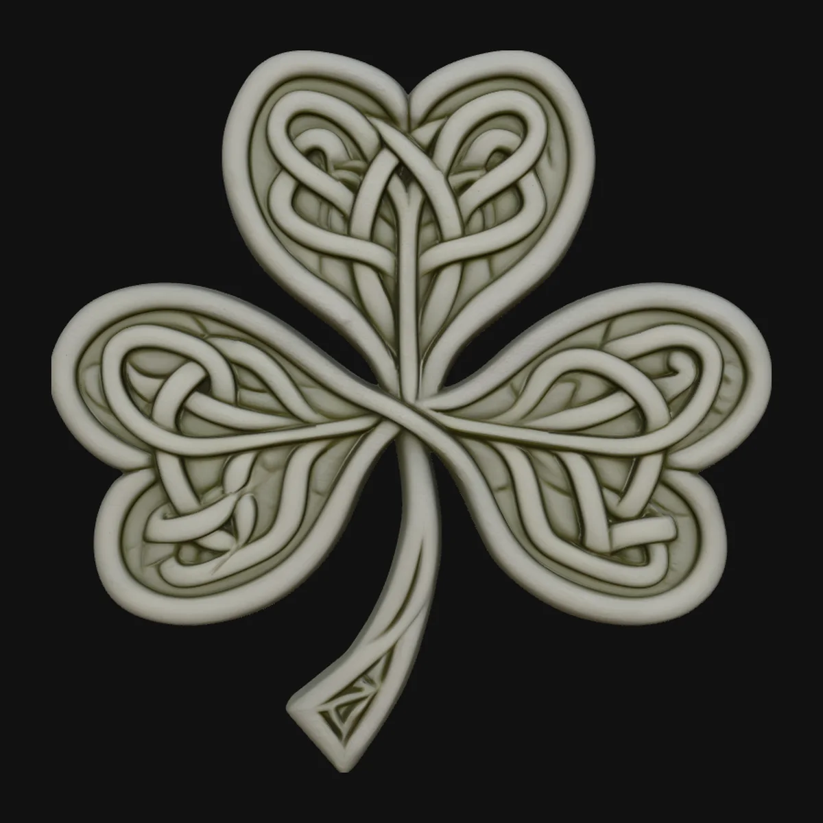 Celtic Knot Shamrock Plaque Design 2