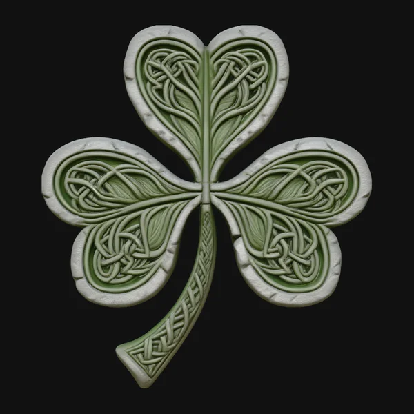 Celtic Knot Shamrock Plaque Design 4