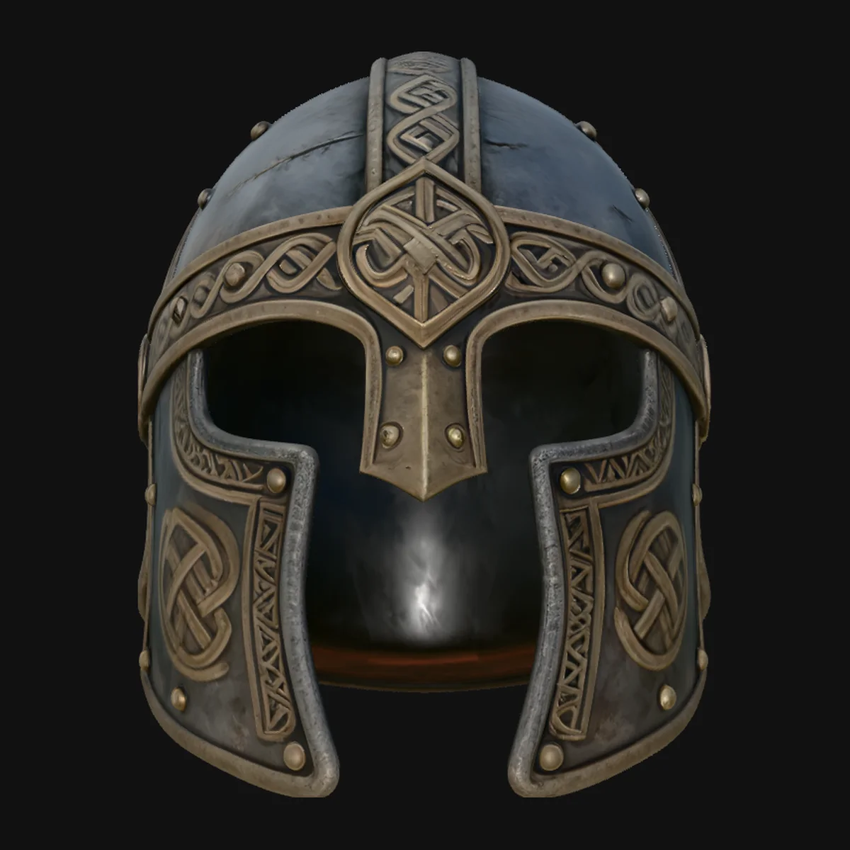 Celtic Knotwork Nasal Helmet Design 1