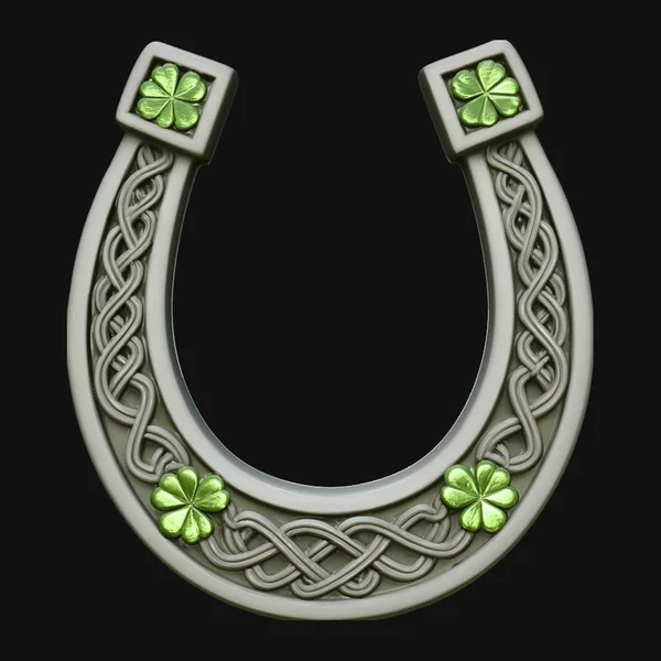 Celtic Lucky Horseshoe Plaque Design 3