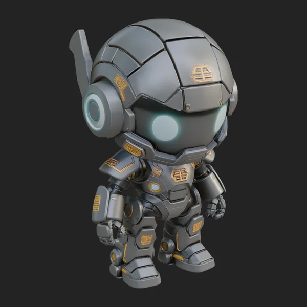 Chibi Mech Robot Statue Design 1