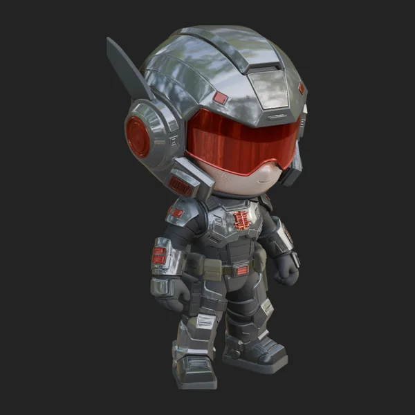 Chibi Mech Robot Statue Design 6