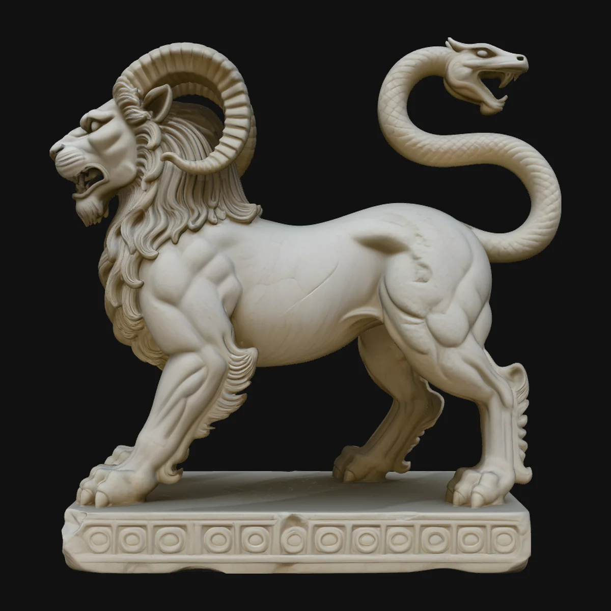 Chimera Mythical Beast Statue Design 2