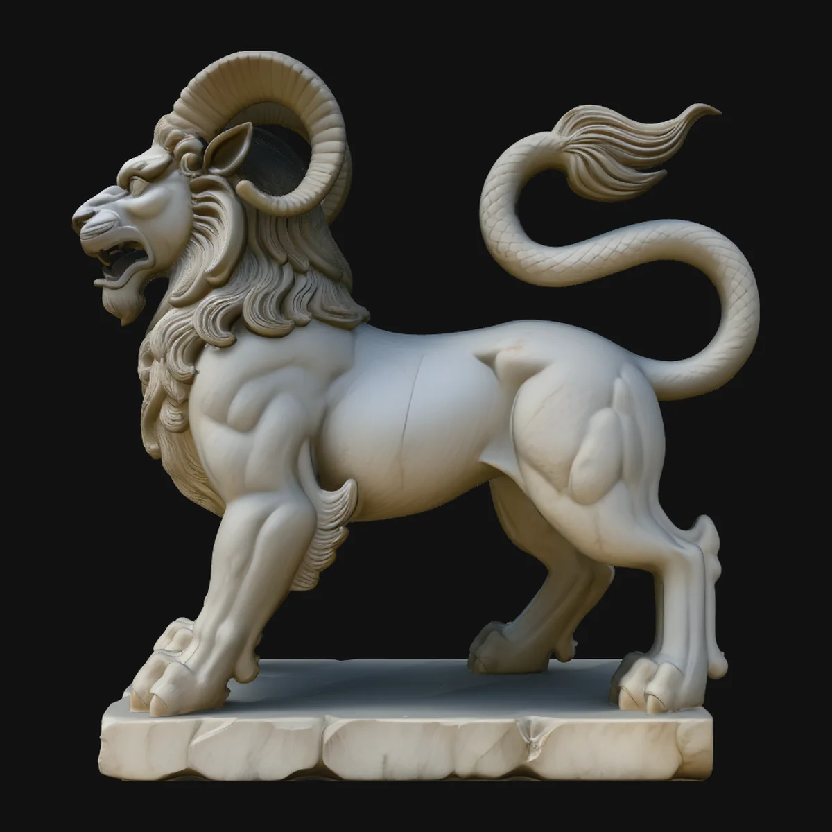 Chimera Mythical Beast Statue Design 4