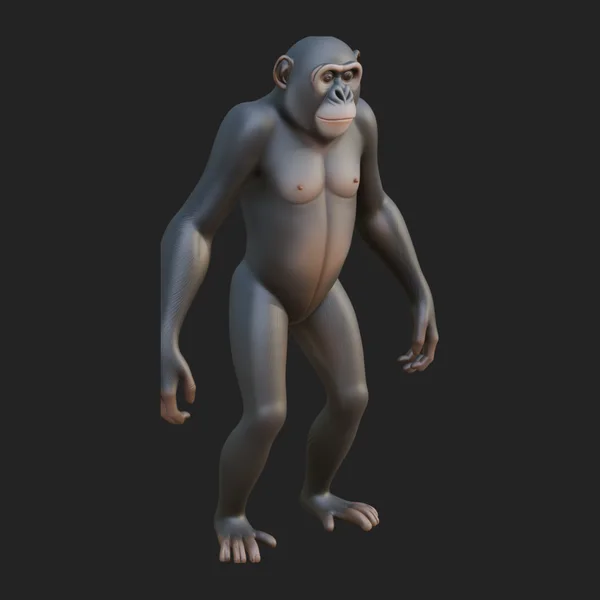 Chimpanzee Statue Design 1