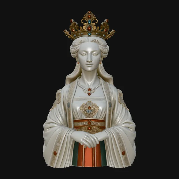 Chinese Empress Bust Statue Design 1