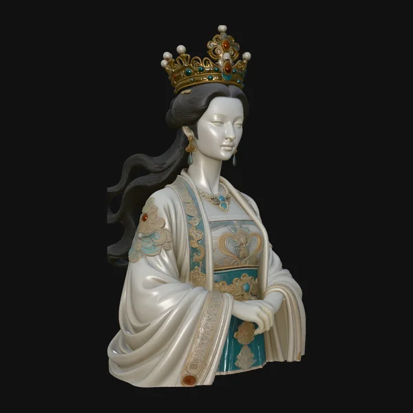 Chinese Empress Bust Statue Design 2