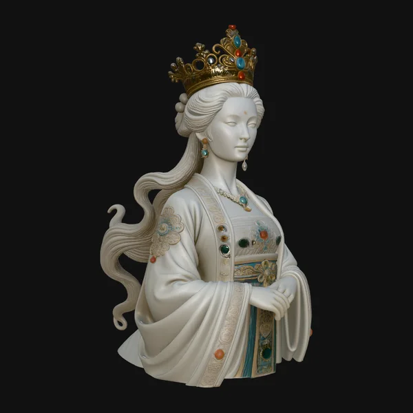 Chinese Empress Bust Statue Design 3