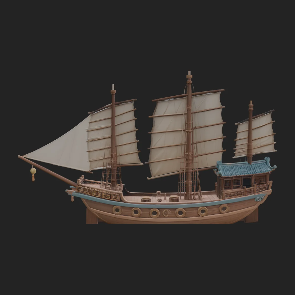 Chinese Junk Ship Model Design 10
