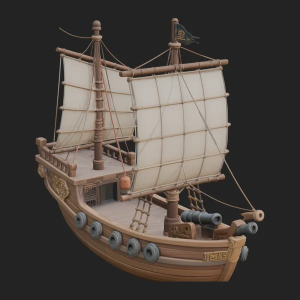 Chinese Junk Ship Model Design 11
