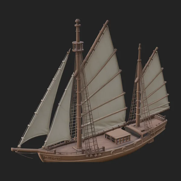 Chinese Junk Ship Model Design 12