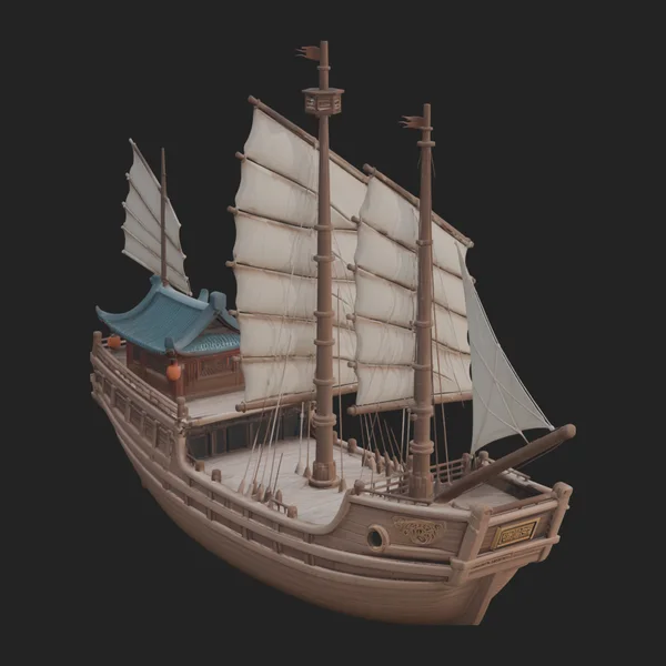 Chinese Junk Ship Model Design 13