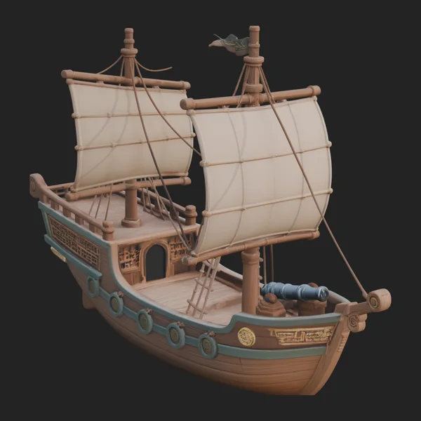 Chinese Junk Ship Model Design 18