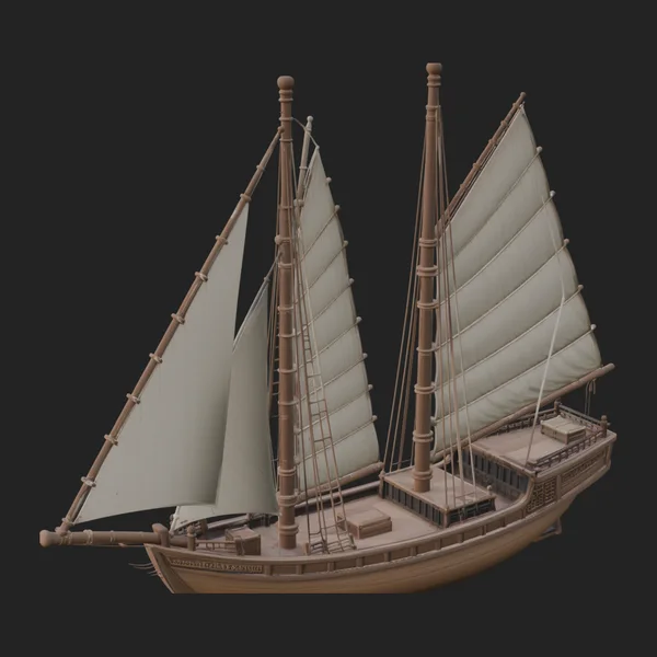 Chinese Junk Ship Model Design 2