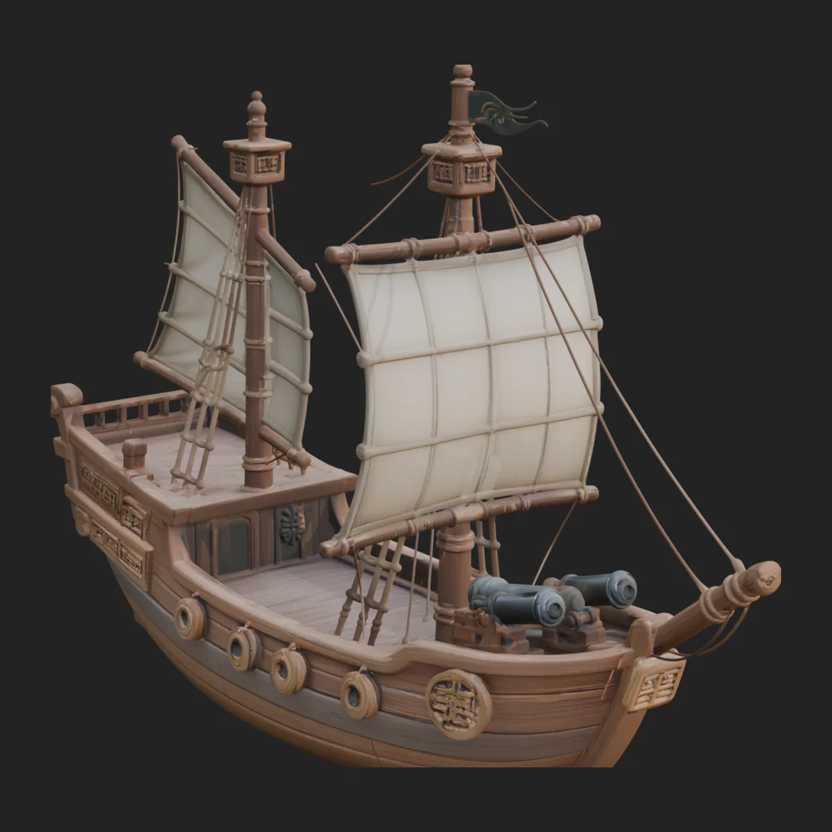 Chinese Junk Ship Model Design 21