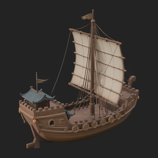 Chinese Junk Ship Model Design 23