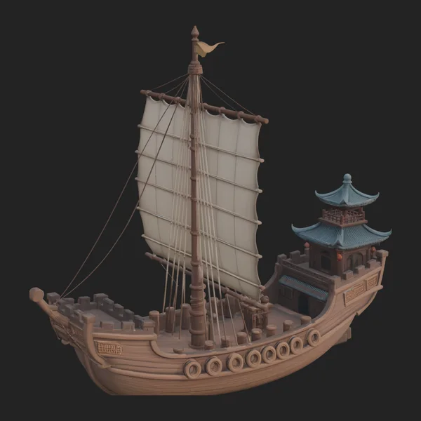 Chinese Junk Ship Model Design 25