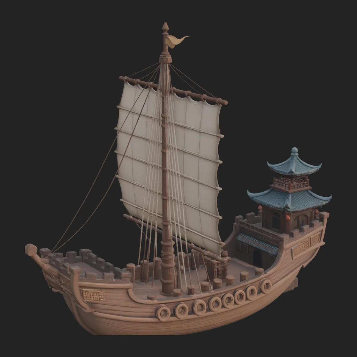 Chinese Junk Ship Model Design 25