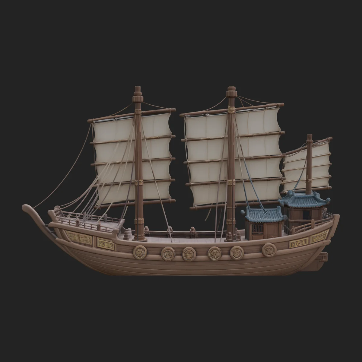 Chinese Junk Ship Model Design 27
