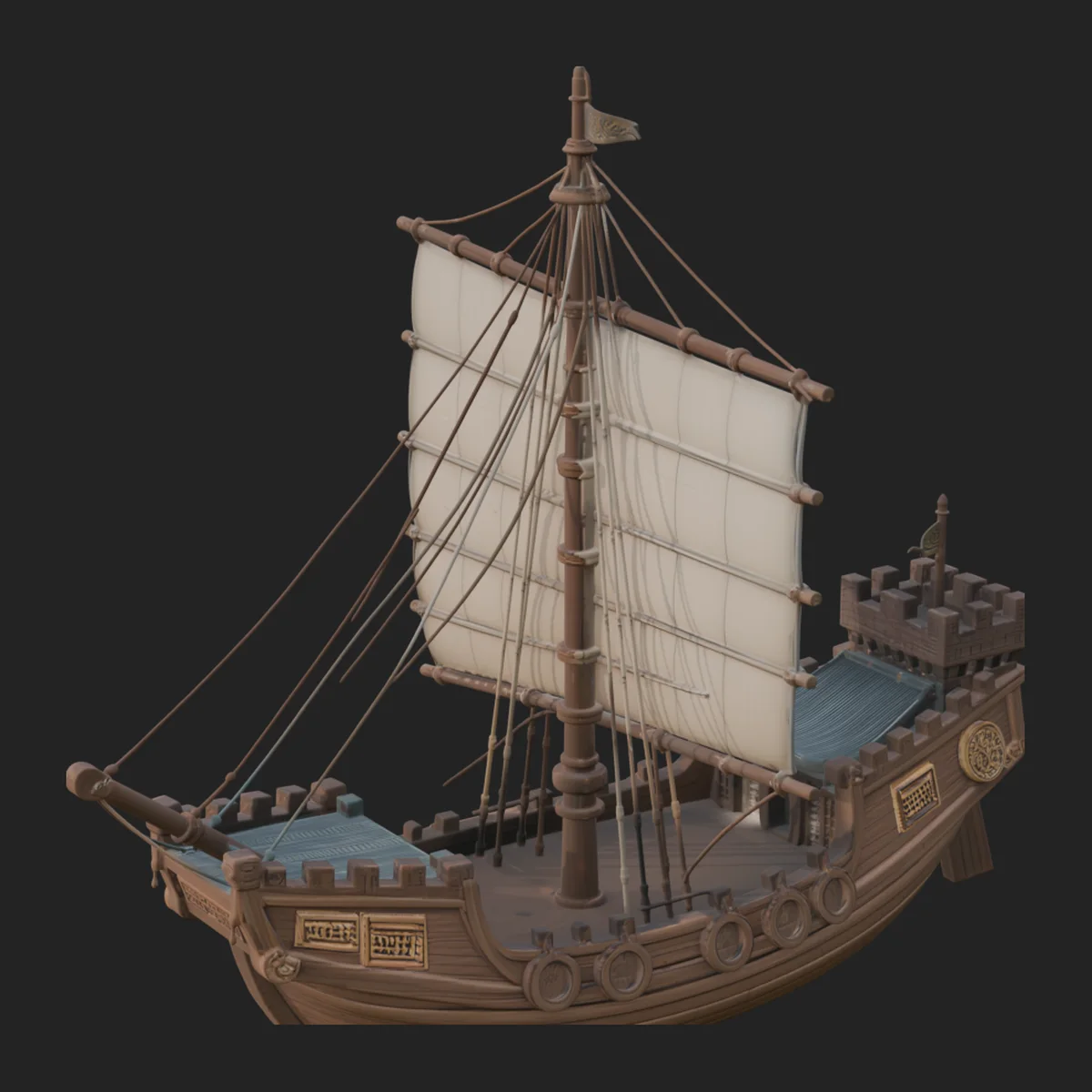 Chinese Junk Ship Model Design 31