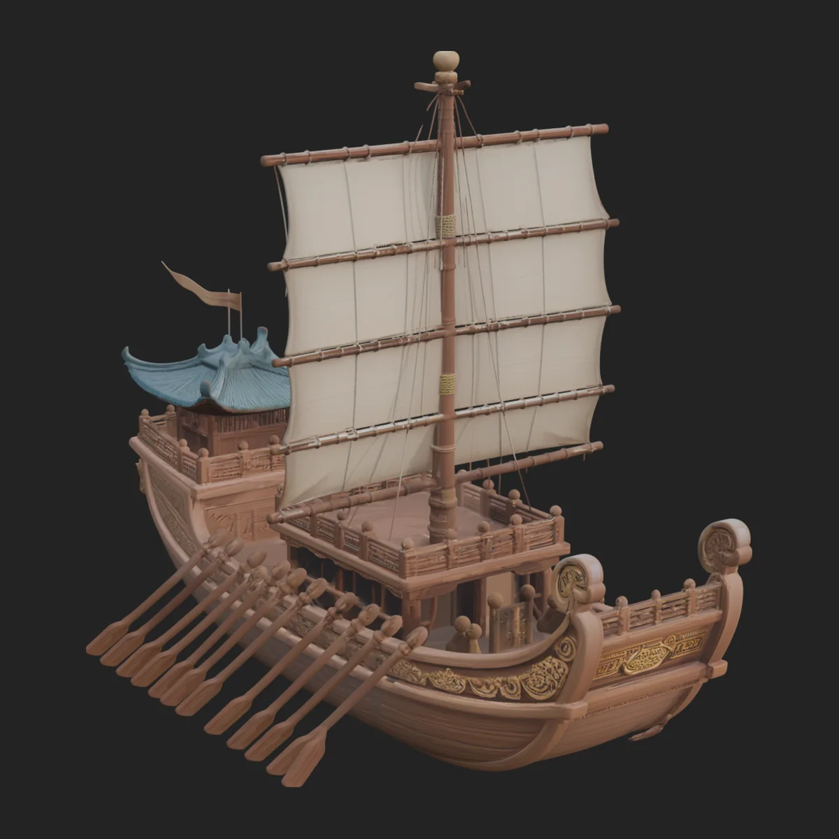 Chinese Junk Ship Model Design 33