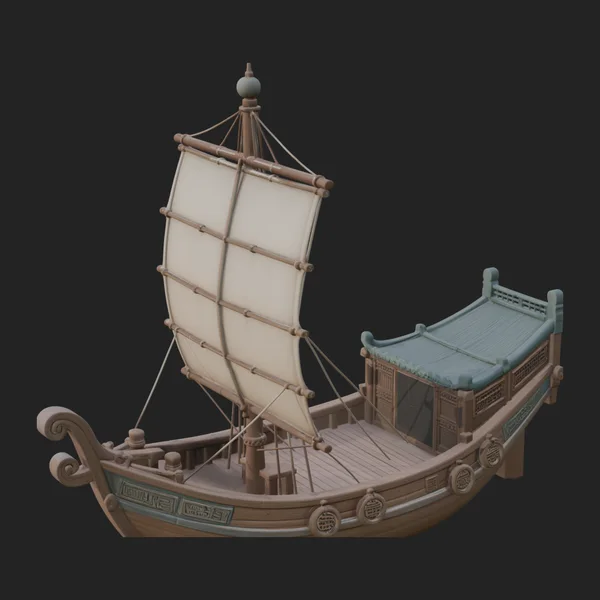 Chinese Junk Ship Model Design 36