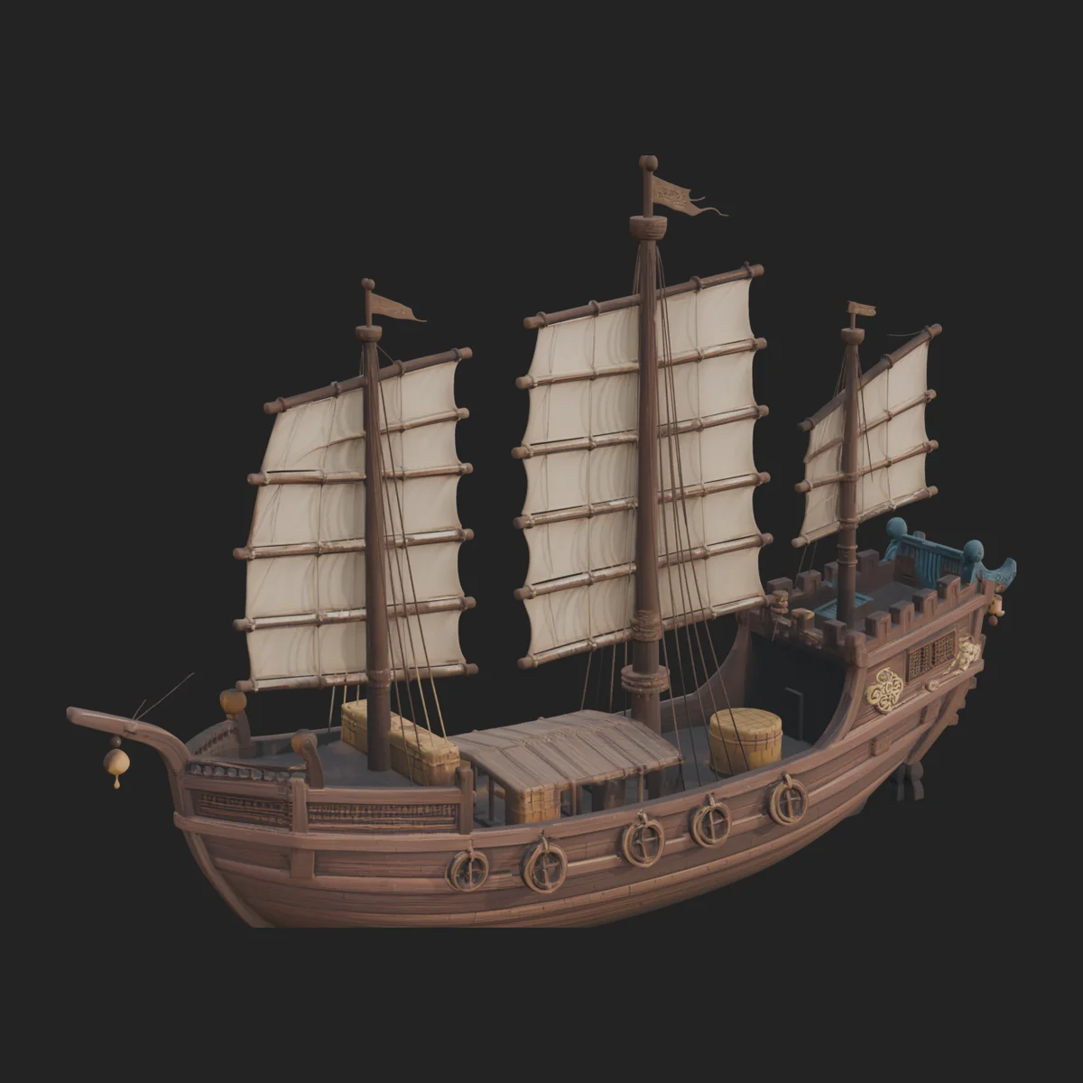 Chinese Junk Ship Model Design 39